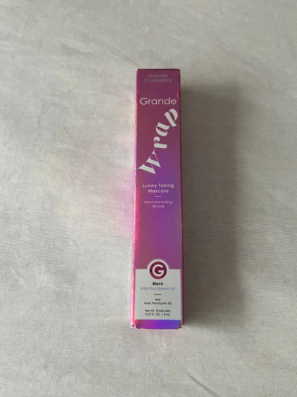 NEW in box Grande Cosmetics GrandeWRAP Luxury Tubing Mascara with Provitamin B5